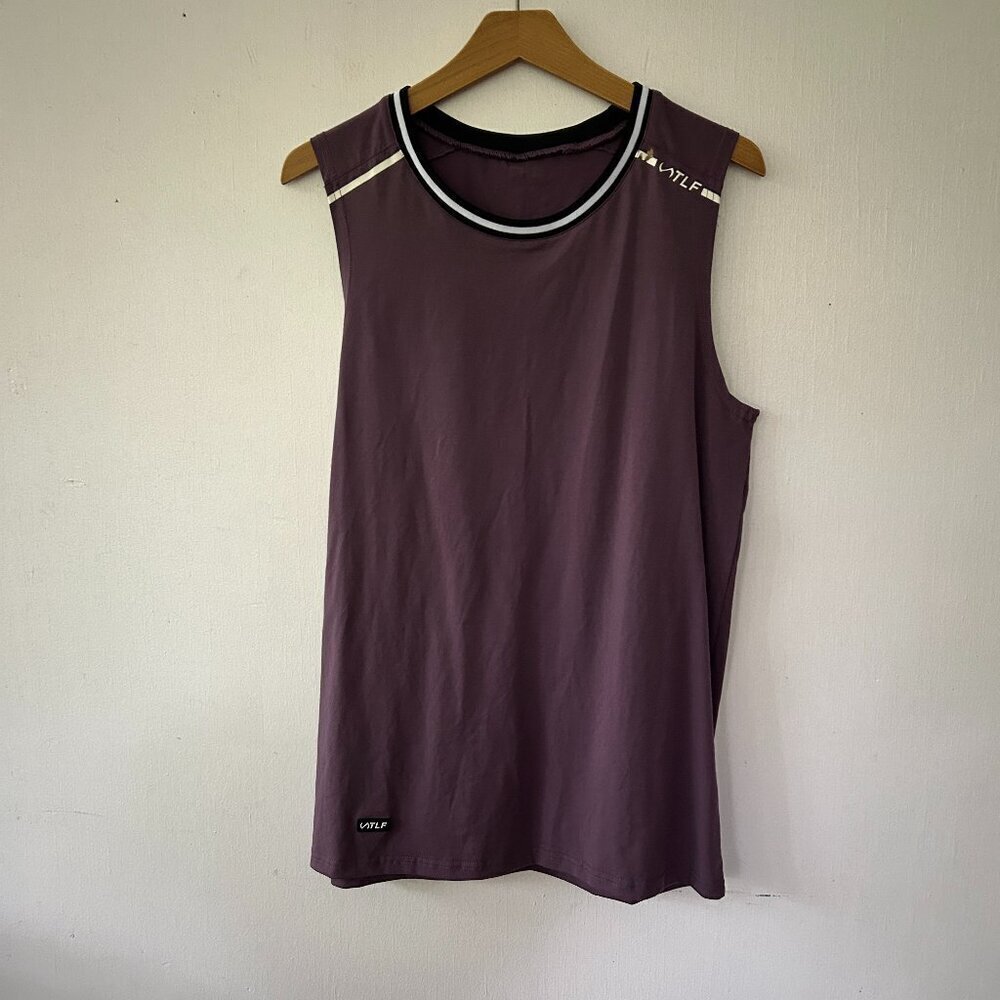 TLF Activewear Tank Top Womens Medium Purple Sleeveless Athletic Top